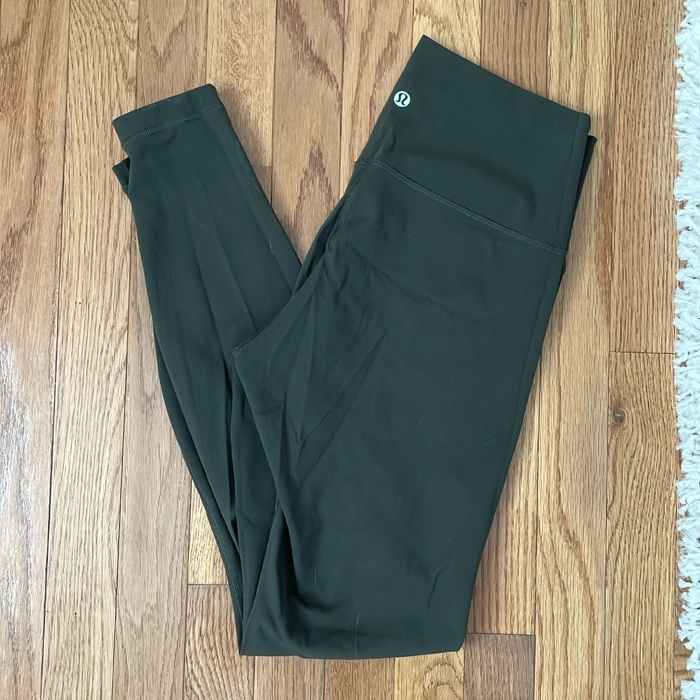 Lululemon Dark Olive Wunder Under Leggings - Picture 4 of 4